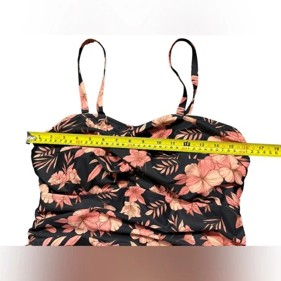 HANNAH NIKOLE womens plus size 16W modest long tankini swim top NWT - Picture 12 of 13